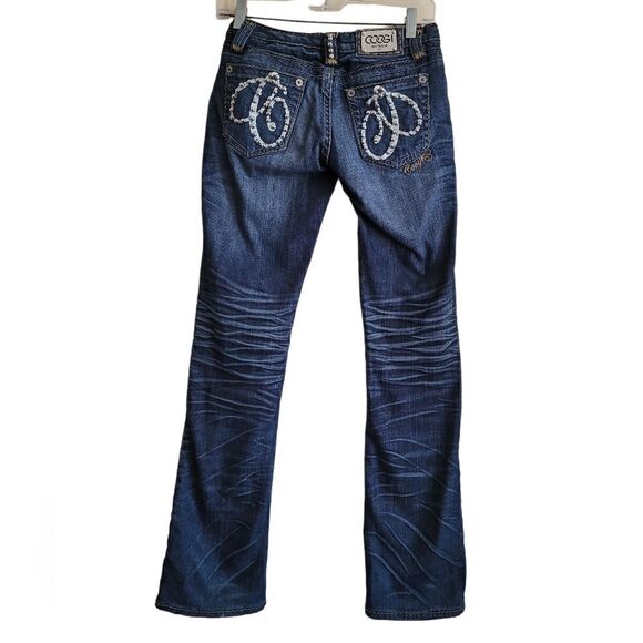 COOGI Blue Women's Bootcut Jeans with Studded Details Sz 1/2 - Picture 2 of 7